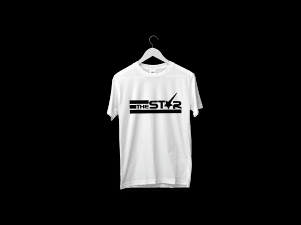 Unisex  White/Black T-Shirt -  Thestar Africa Apparel