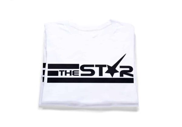 Unisex  White/Black T-Shirt -  Thestar Africa Apparel