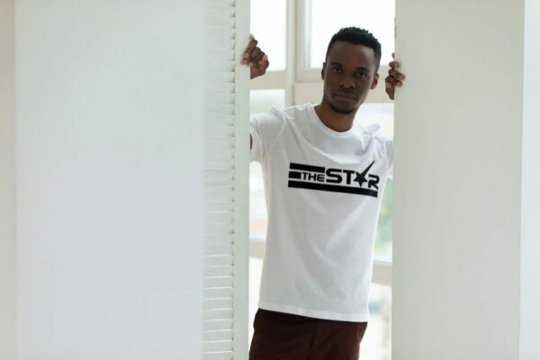 Unisex  White/Black T-Shirt -  Thestar Africa Apparel